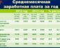 Среднемесячная заработная плата